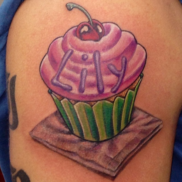Daughter's cupcake 