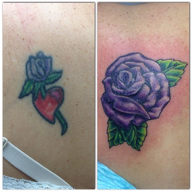 Purple rose cover up