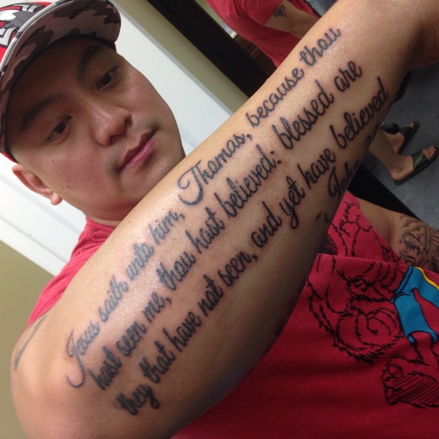 bible verse tattoos on arm