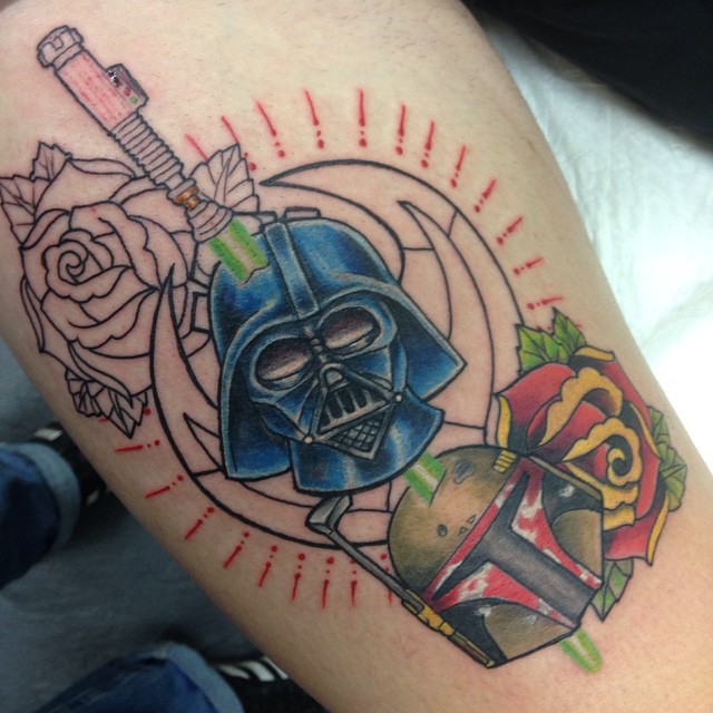 First session on NeoTrad Star Wars thigh piece