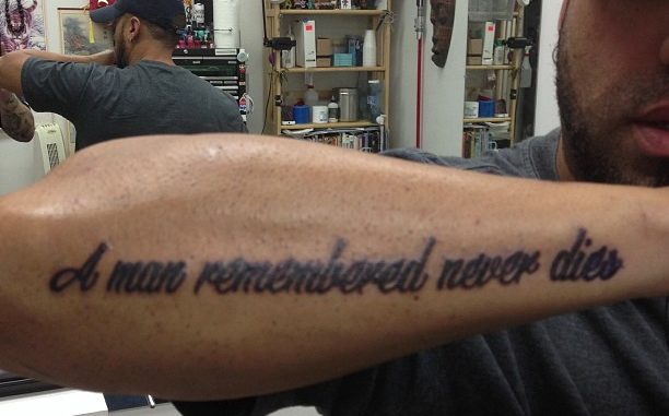 A man remembered never dies
