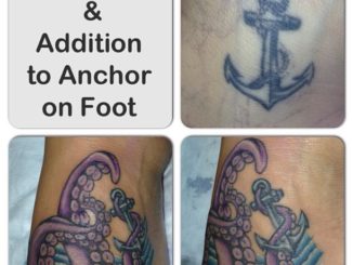 Repair & addition to anchor on foot