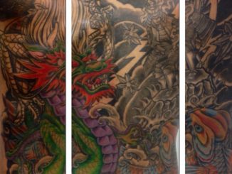 Progress on Dragon/Koi backpiece