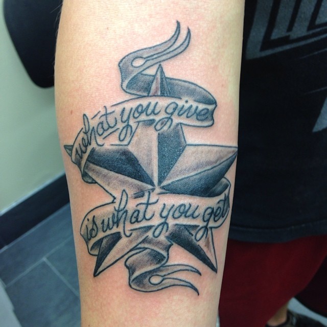 What You Give Is What You Get Fishink Tattoo