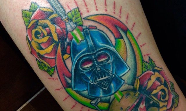 Finished neo-traditional Star Wars thigh